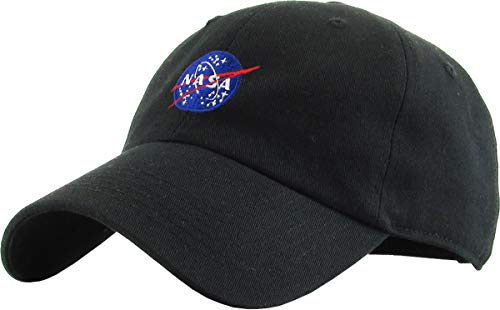 KBETHOS KBSV-036 BLK NASA Spaceship Alien Vintage Dad Hat Baseball Cap Polo Style Adjustable Unisex (One Size, A Black NASA Insignia) - Image 5