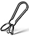 FEGVE Titanium Key Chain Clip with SidePushing Key Ring 23inch D Ring for Car Fob Keys Black - Image 2