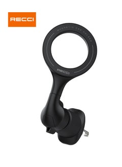 Recci MagSafe Car Mount with 20*N52 Magnet Magnetic Phone Holder for Car Air Vent Upgrade Steel Hook Clip 360° Rotatable Car Phone Mount Ultra Strong Magnets One-hand Operation Double Universal Rotation Compatible With iPhone 16 15 14 13 12 Series ‎Samsung S24 S23 etc Black  - Image 1