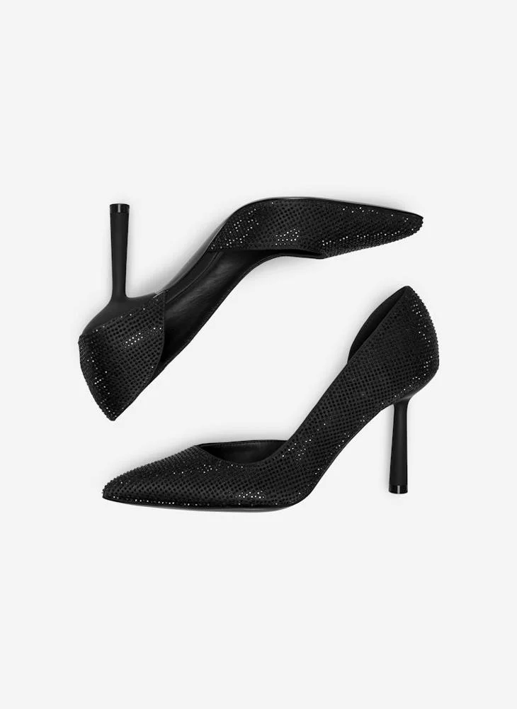 اونلي Onlpriya-3 Rhinestone Pointed Toe Pumps