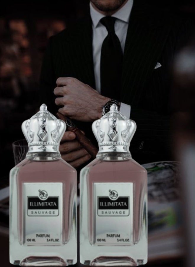 BL 2 Pieces illimitata Sauvage Perfume 100ML - Image 1