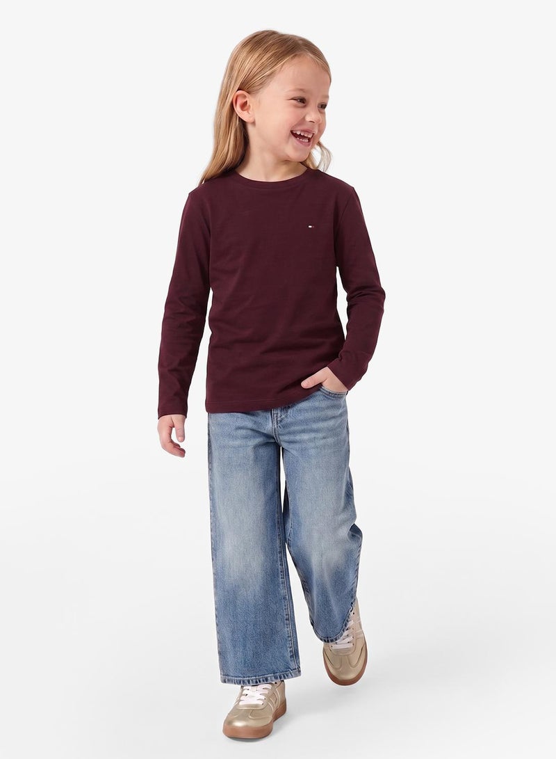 TOMMY HILFIGER Kids 2 Pack Slogan Crew Neck T-Shirt - Image 5