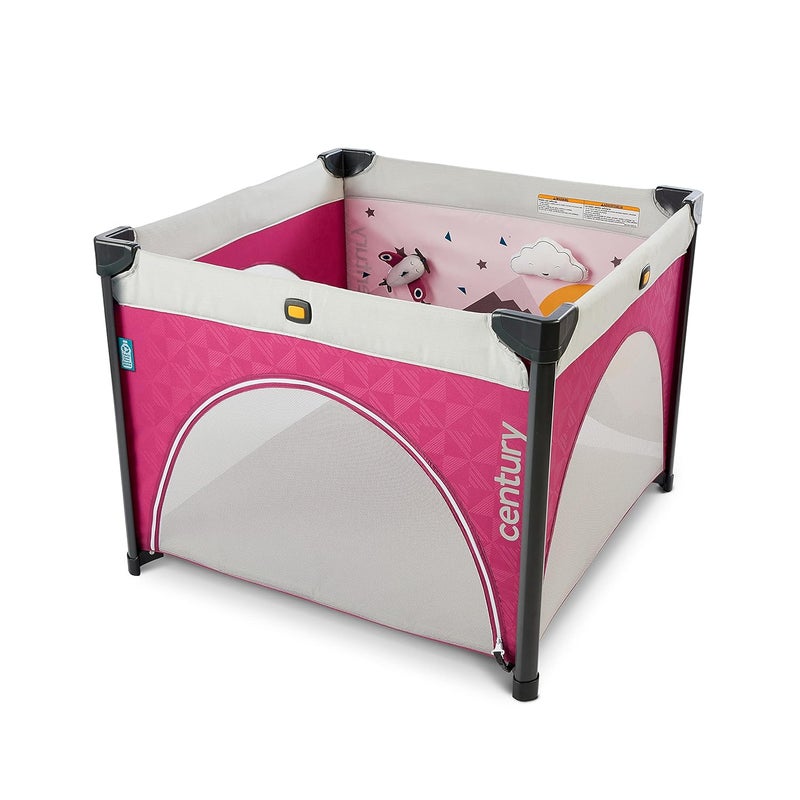 Century Play On 2in1 Playard and Activity Center  Playpen Includes Soft Toys and Zippered Door - Image 1