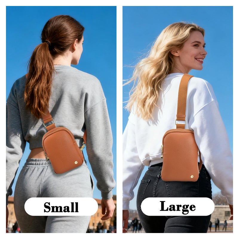 INICAT Small Sling Bag for Women Everyday & Travel Crossbody Bags Lightweight Cross Body Purses Vegan Leather(anti theft) - Image 2