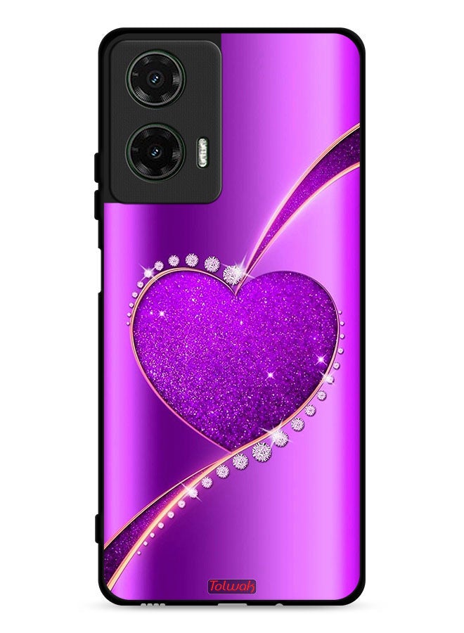 Tolwak Motorola Moto G35 5G Protective Case Cover Glitter Heart - Image 1