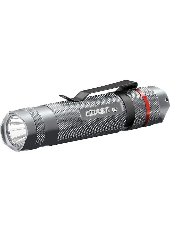 Coast G45 Fixed Beam Optic 150 Lumen LED Flashlight Silver - Image 2