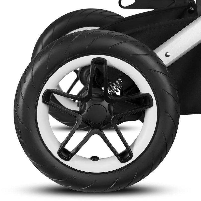 cybex عربة سيبكس تالوس إس لوكس بعجلات لجميع التضاريس مقاعد مواجهة للأمام أو مواجهة للوالدين طي بيد واحدة وضعيات استلقاء متعددة باللون الأزرق البحري - Image 3