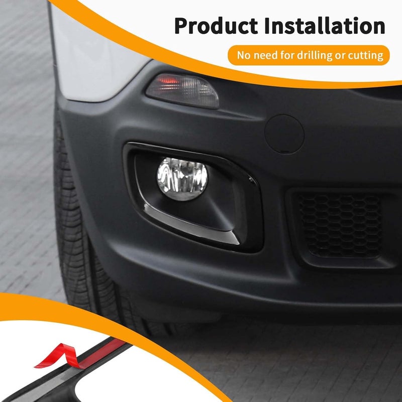 Hoolcar Front Fog Light Covers for Jeep Renegade 2016-2018 - Image 5