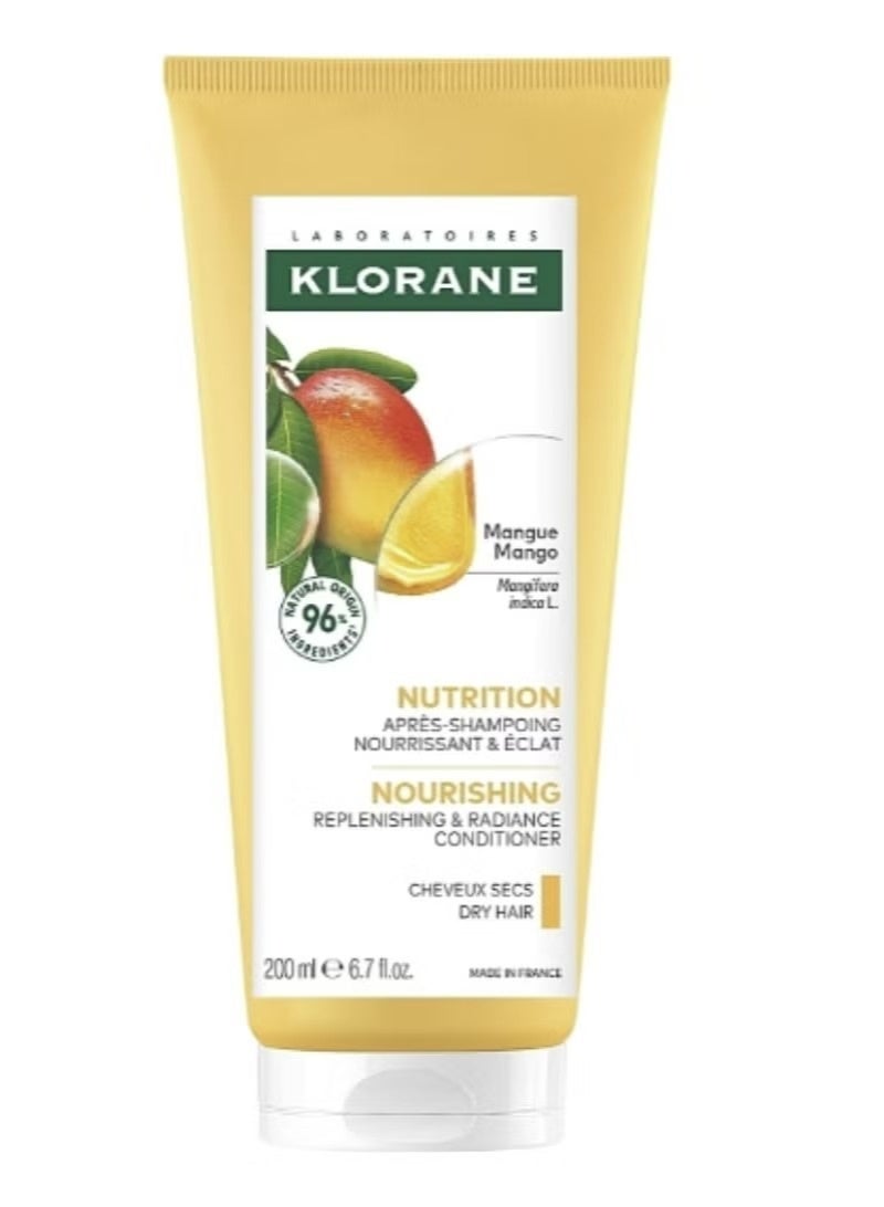 Klorane Nourishing - Dry Hair Conditioner with Mango 200ml - Image 1