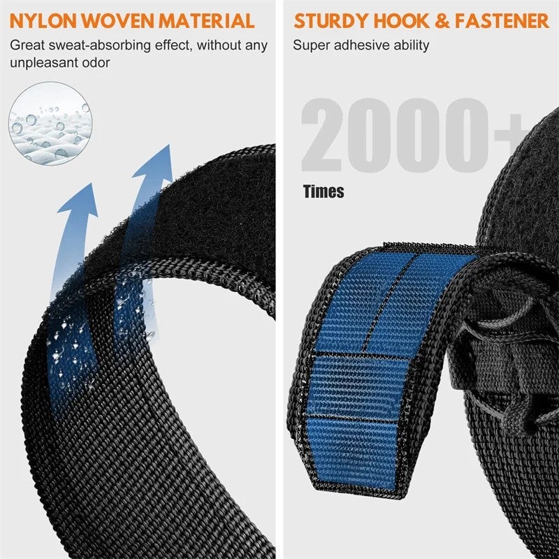 Bluejw Replacement Hand-Woven Nylon Strap for Huami Amazfit T-Rex 3 / T-Rex Tyrannosaurus Smartwatch – Durable Wristband Correa Compatible with Amazfit T-Rex Series - Image 5
