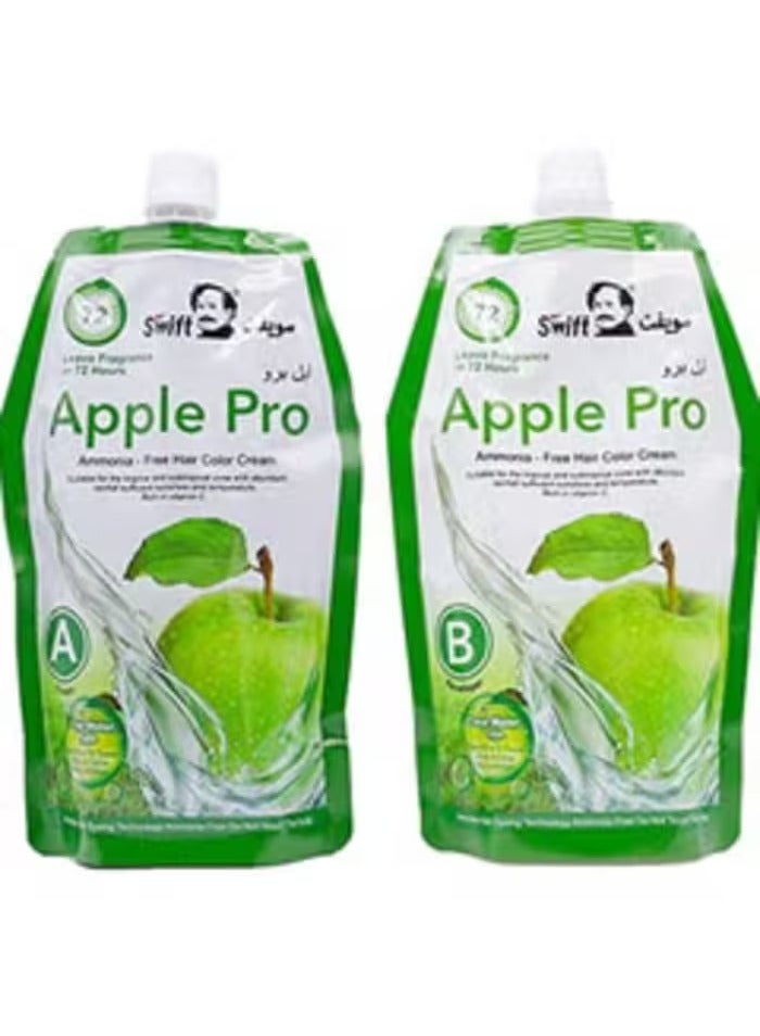 SWIFT APPLE PRO HAIR COLOR DARK BROWN 500ML X 2 - Image 1