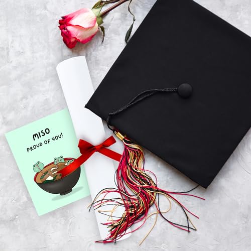 ALY LOU Funny Graduation Card – Punny Greeting Card Congratulations, New Job, Promotion, New Home, College, Employee, Coworker, Friend, Him, Her | Blank Inside (Miso Proud) - Image 2