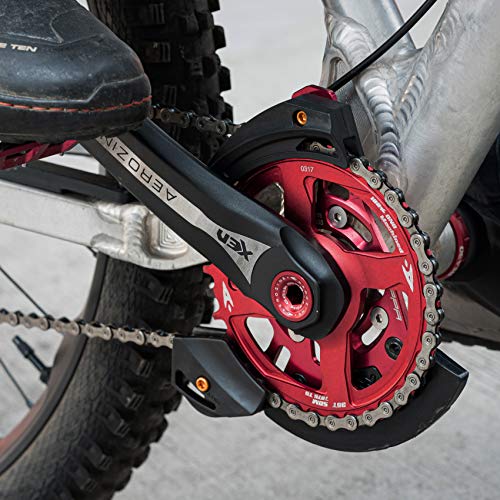 Funn Zippa DH Chain Guide, ISCG05 Interface, BSA Adapter Included, 32T-38T, Mountain Bike Chain Protector (Red) - Image 5