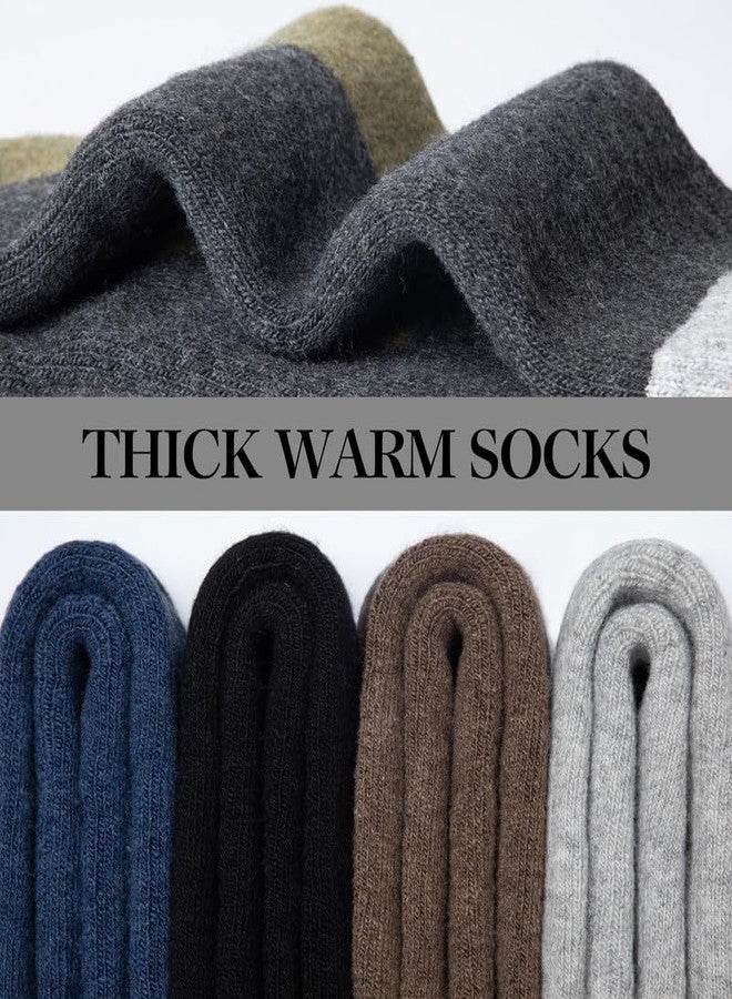 SIMIYA Merino Wool Hiking Socks for Men - 5 Pairs Thick, Warm, Thermal Winter Crew Socks for Cold Weather - Image 3