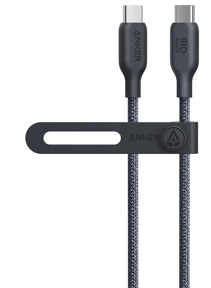 Anker USB C To C Cable (240W, 3 ft), Bio-Braided Fast Charge Cable For iPhone 15/15 Pro, MacBook Pro 2020, iPad Pro 2020, iPad Air 4, Samsung Galaxy S23+/S23 Ultra - Image 1