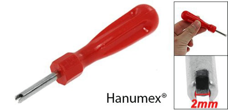 Hanumex® Car Truck Bike Tire Valve Stem Core Remover Removal Repair Tool Car Bike Tool Car Motorcycle Truck Bike Screwdriver Valve Stem Core Remover Tire Repair Install Tool - Image 2