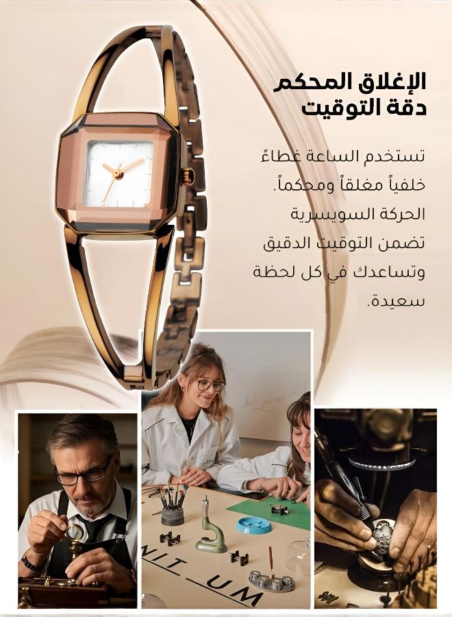 KIMIO Fashion Waterproof Quartz Watch with Jewelry Buckle - Image 3