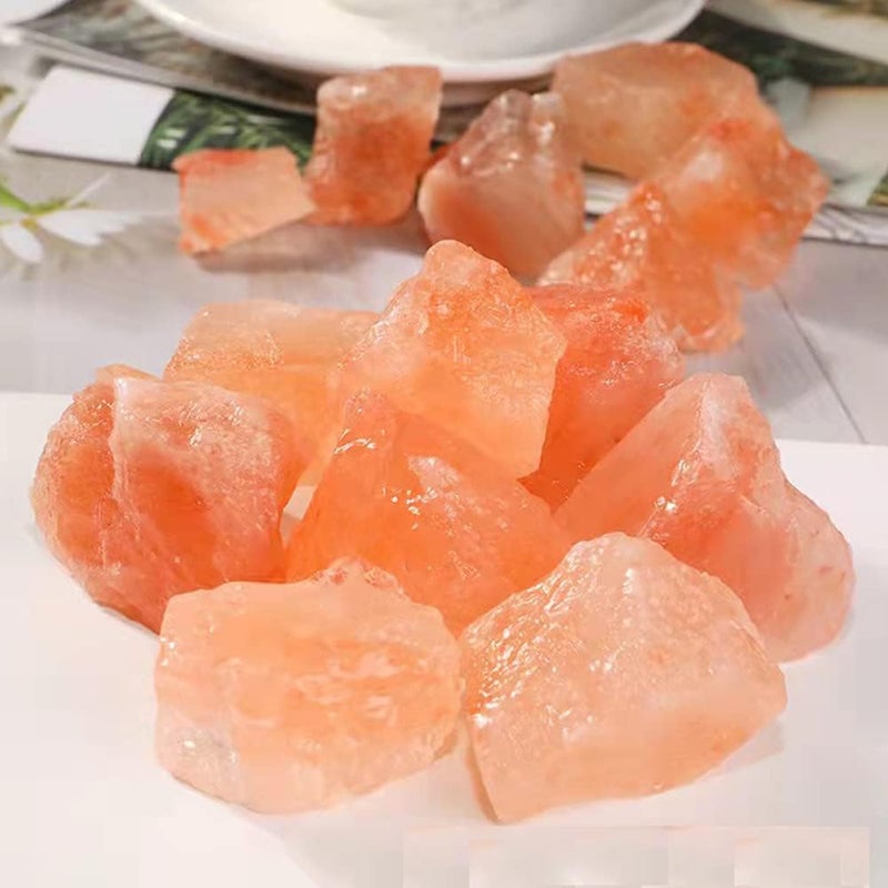 RCSTONE Himalayan Pink Crystal Salt Stones - 1.18 to 1.97 Inches, 0.22 Pounds for Salt Lamps and Decorations - Image 2