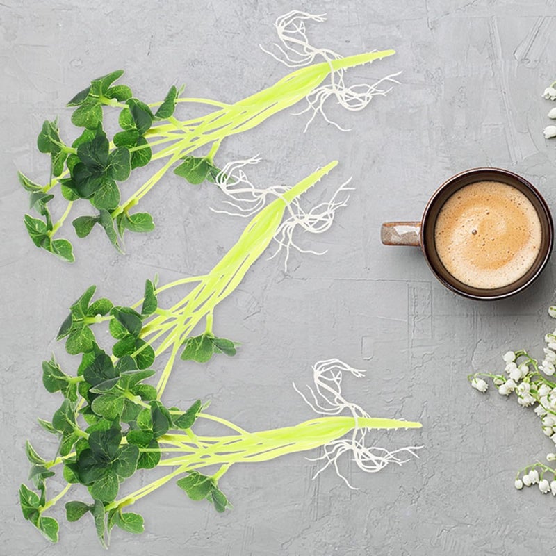 4pcs Artificial Silk Leaves Stems Small Leaf Faux Greenery for Flower Arrangement Home Wedding Table Decor - Image 3