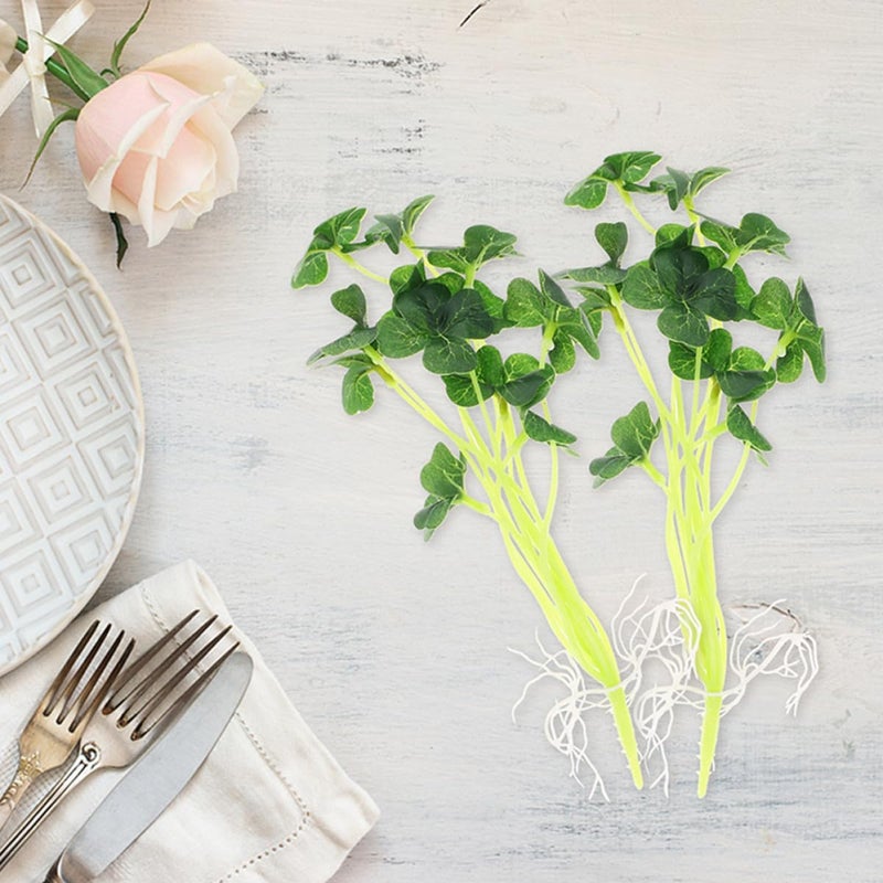 4pcs Artificial Silk Leaves Stems Small Leaf Faux Greenery for Flower Arrangement Home Wedding Table Decor - Image 4