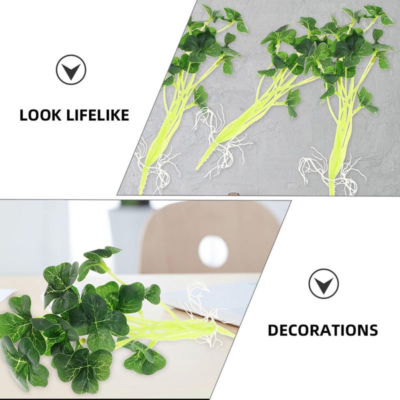 4pcs Artificial Silk Leaves Stems Small Leaf Faux Greenery for Flower Arrangement Home Wedding Table Decor - Image 2