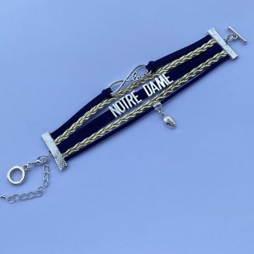 DOLON Infinity Love Notre Dame Football Bracelet College Team Gift - Image 2