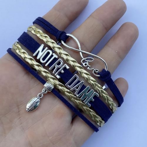 DOLON Infinity Love Notre Dame Football Bracelet College Team Gift - Image 3