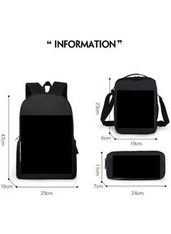 Generic Anime cartoon Dragon Ball backpack for primary and secondary school students, large capacity backpack, shoulder bag, pencil case, 3-piece set for both men and women  - Image 2