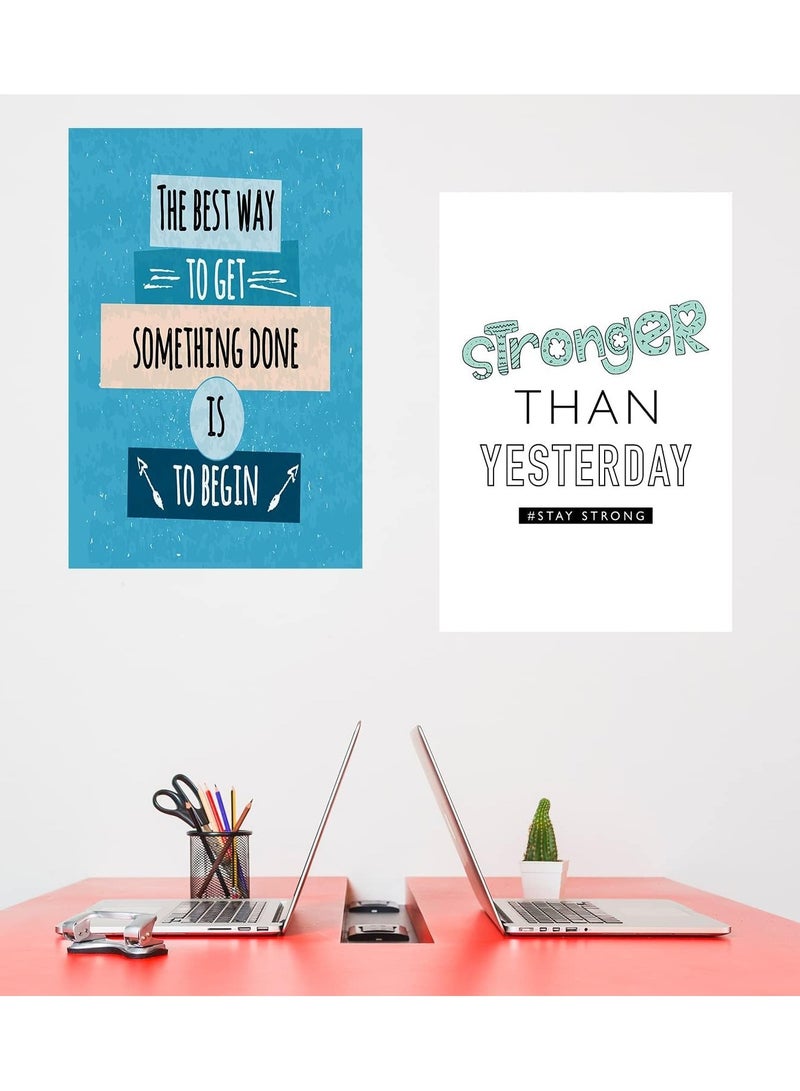 مؤسسة فكرة اليوم مجموعة اقتباسات اليوم الملهمة والتحفيزية من 10 ملصقات A3 طباعة بدون إطار (12 × 18 بوصة) | متعدد الألوان المنزل ، المكتب ، صالة الألعاب الرياضية ، غرفة الدراسة ، غرفة المعيشة ، غرفة النوم | ورق سميك بشريط مزدوج (ملصق 3) - Image 3