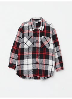 Plaid Long Sleeve Girl Shirt Jacket