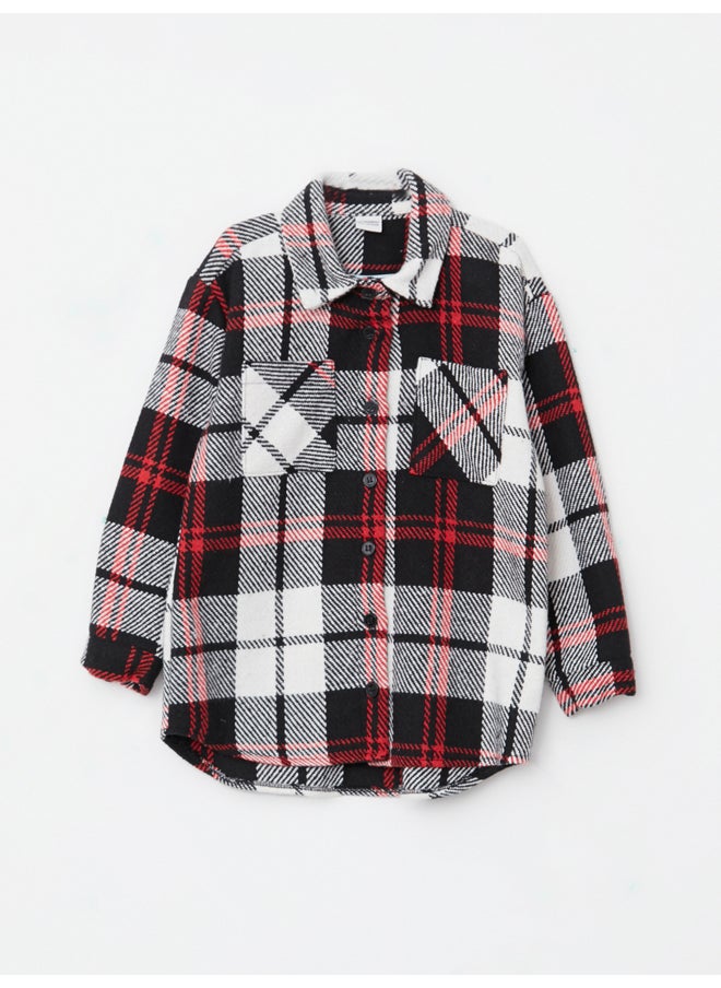 LC WAIKIKI - Plaid Long Sleeve Girl Shirt Jacket - Image 1