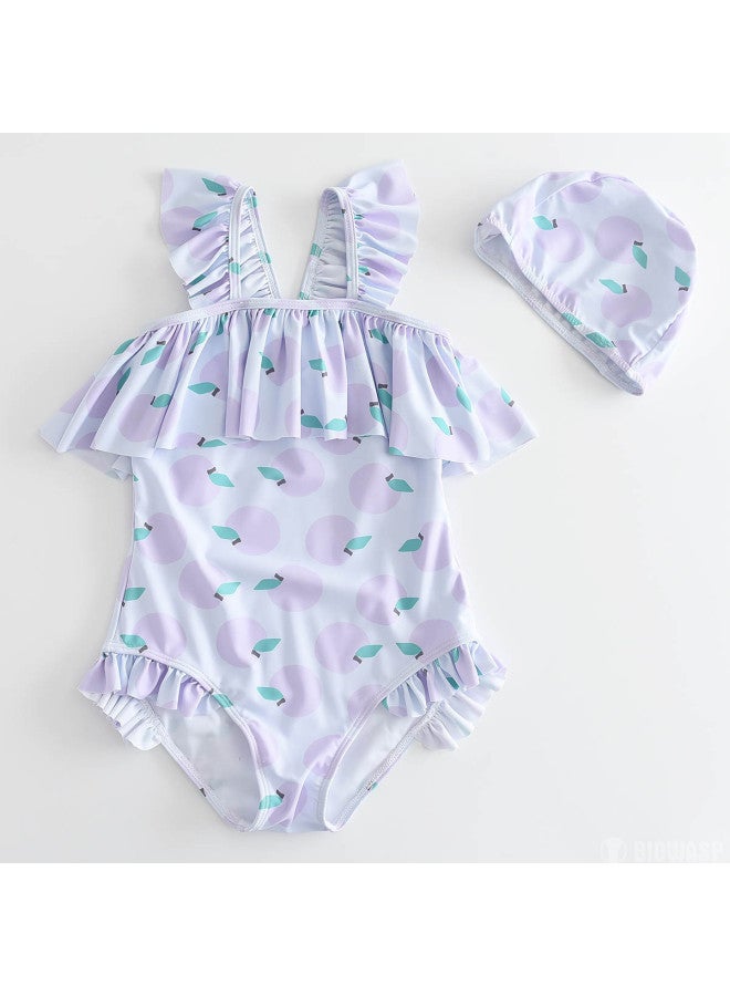 Bumblebee girls' Swimsuit One-piece With Triangle Cut, Skirted Design, Ruffle Trim, And Tank Top Style For Teens - Image 2