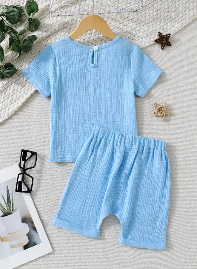 Take Two Boys Cotton T-Shirt and Shorts Set