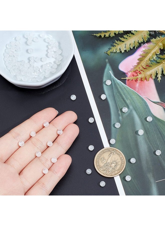 CHGCRAFT - 91Pcs 4Mm Natural Selenite Beads Stands Round Loose Beads For Bracelet Jewelry Making, 1Strand 15.7Inch, White - Image 1
