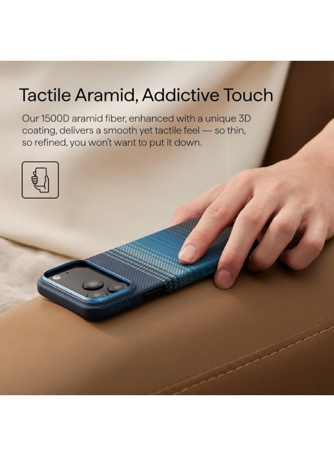لحافظة آيفون 17 برو ماكس: نسيج من ألياف الكربون متوافق مع الشحن المغناطيسي - نحيف للغاية وخفيف الوزن مقاوم للصدمات - تصميم أنيق وبسيط لمحترفي الأعمال (أزرق، 17 برو ماكس) - Image 5
