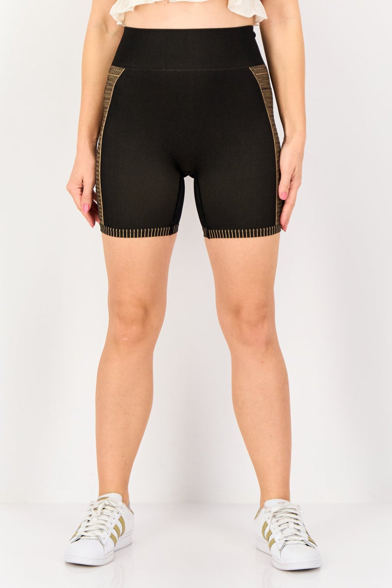 FOREVER 21 Women Textured Basic Shorts, Multicolor - Image 1