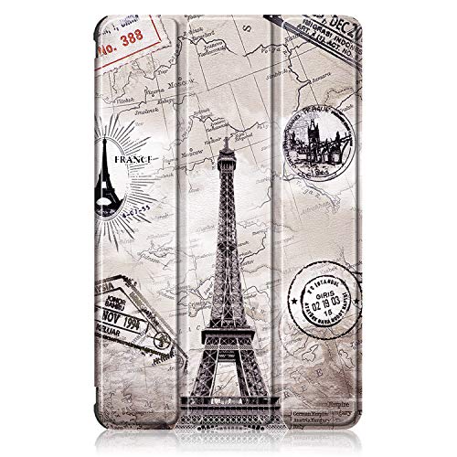 Proelite Smart Trifold Faux Leather Flip Cover for Samsung Galaxy Tablets A7 26.42 Cm (10.4 Inches) Sm-T500/T505/T507, Eiffel Multicolour - Image 4