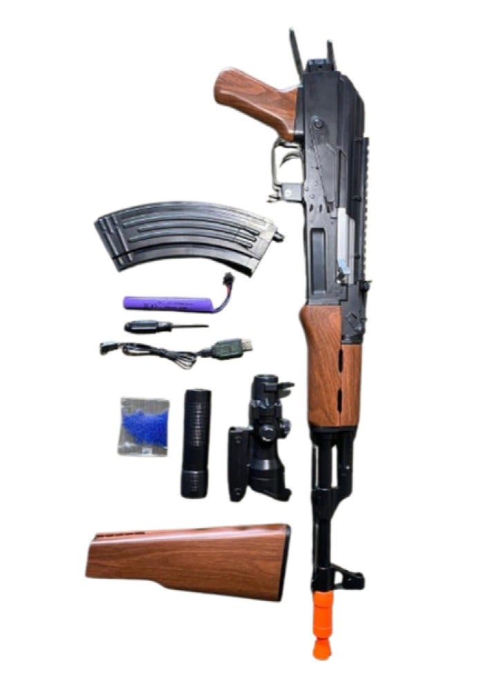 Wooden Ak47 with Water Gun Scope  - Image 1