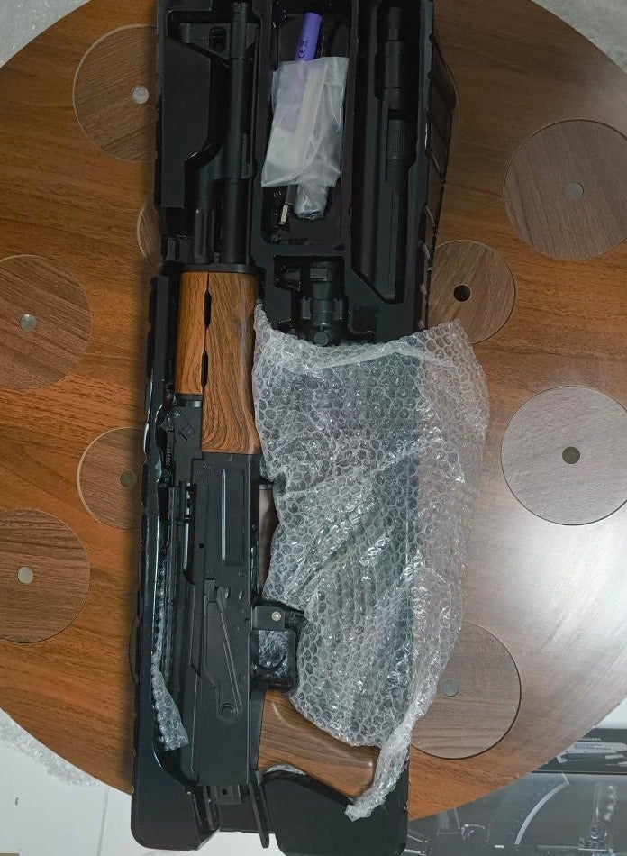 Wooden Ak47 with Water Gun Scope  - Image 5