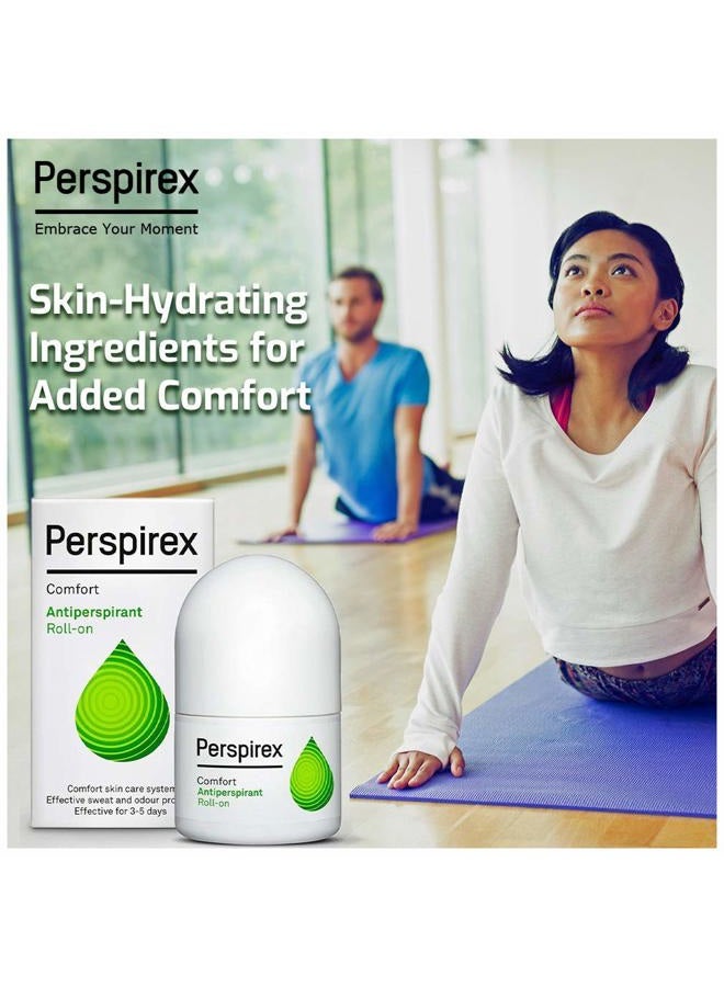 Perspirex Comfort Antiperspirant for Men and Women – Roll On Deodorant for Protection Against Sweat and Odour (2-Pack) - Image 2