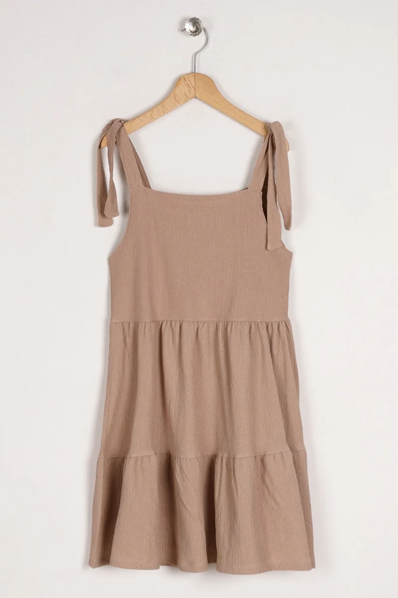 Zepkids Tiered Button Dress