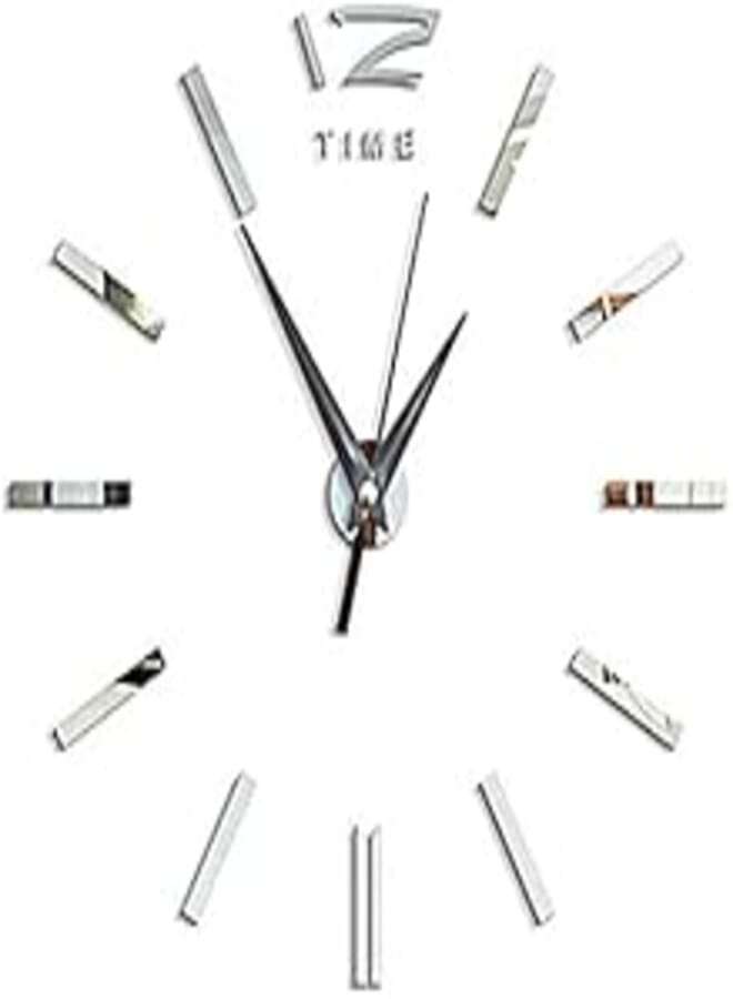 OR Big acrylic mirror wall clock brief diy quartz watch still life clocks home decoration living room stickers