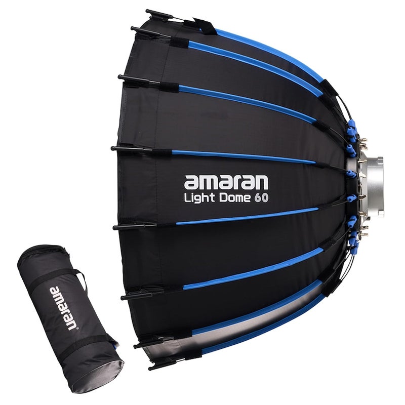 Aputure Amaran Light Dome Bowens Mount Modifier,Quick-Release Design with Grid,Two Difusion and Carrying Bag,Compatible with Amaran COB Lights and Other Bowens Mount fixtures (Light Dome 60) - Image 1