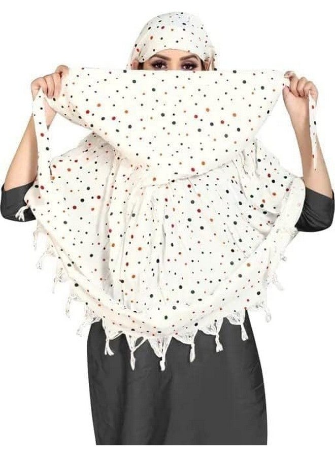 Shree Ashapura Textiles Soft Cotton Long Scarf Cum Mask Scarves Reusable for Vehicle Driver Star Printed Design Stoles Universal Size For Girl & Women Cool Breathable Sun Protection (Multi Design) - Image 1