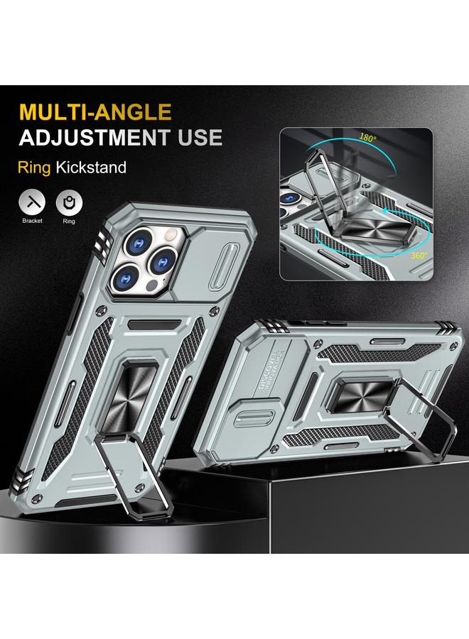 اس-توب جراب لهاتف iPhone 12 Pro Max Armor PC + TPU Camera Shield جراب هاتف - Image 4