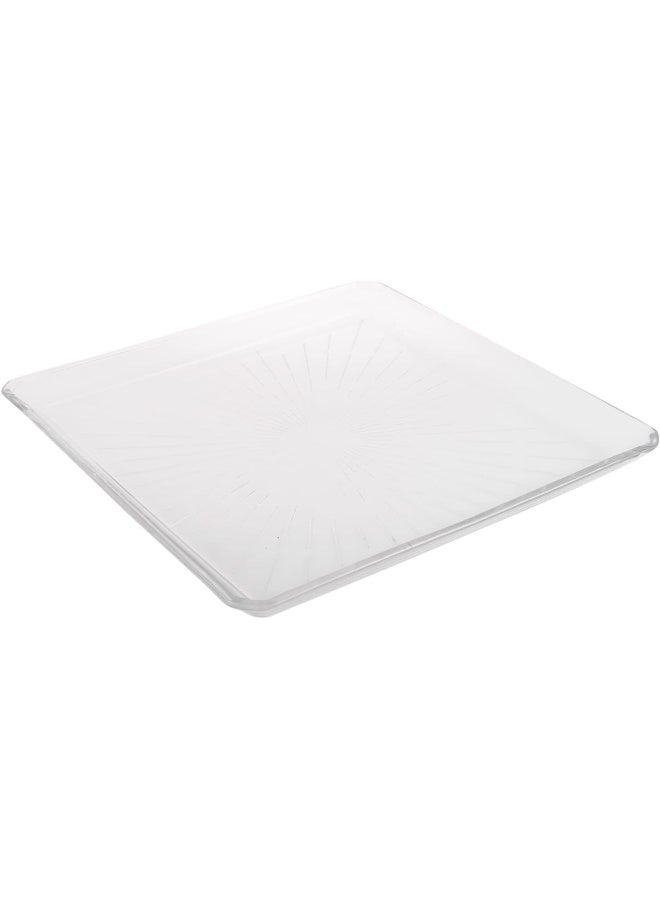 AKDC Glass Serving Dish Sqr L(24CM) XW(24CM) XH(2CM) Transparent - Image 1