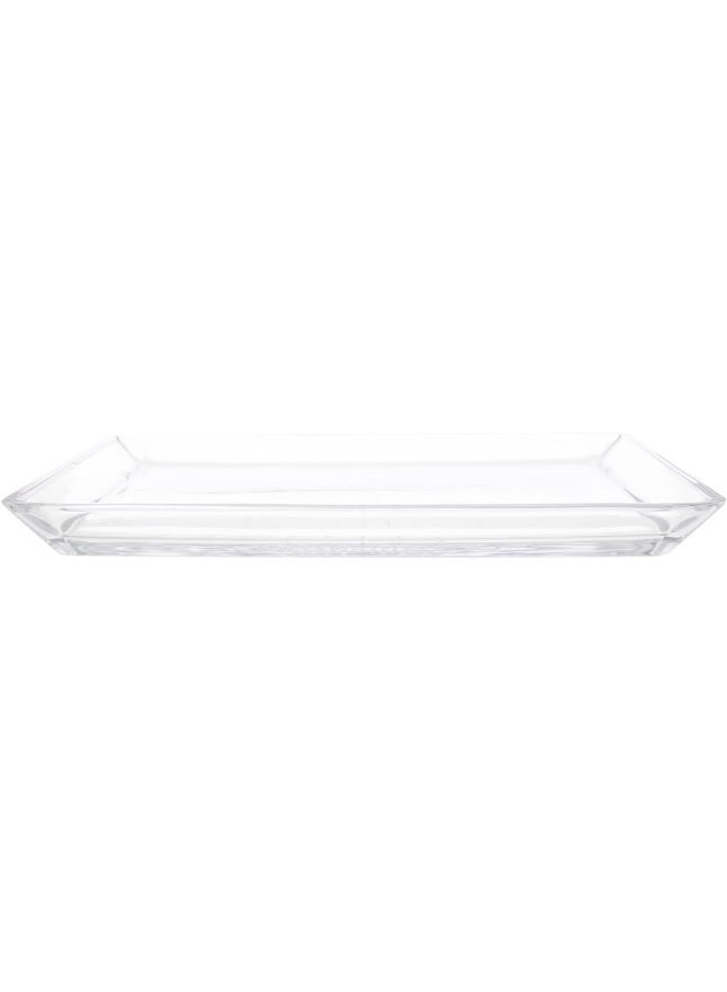 AKDC Glass Serving Dish Sqr L(24CM) XW(24CM) XH(2CM) Transparent - Image 2