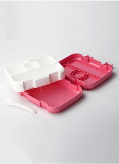 XiuWoo 5-Compartment Lunch Box Water Cup Set Plastic Bento Box Sealed Lunch box With Insulated Bag-Red  - Image 3