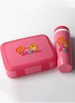 XiuWoo 5-Compartment Lunch Box Water Cup Set Plastic Bento Box Sealed Lunch box With Insulated Bag-Red  - Image 2