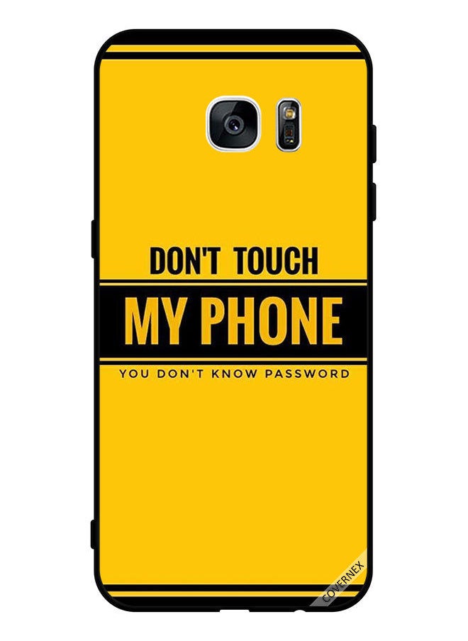 Covernex - Protective Case Cover For Samsung Galaxy S7 edge Don't Touch My Phone You Don't Know Password - Image 1